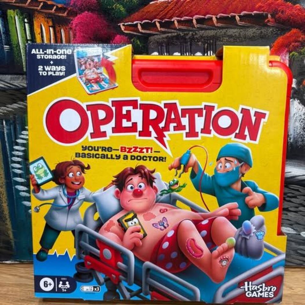 Hasbro Operation Game with Storage Case, Ages 6+ – New